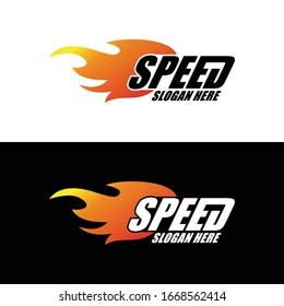 Speed Logo Design Stock Vector. Track Speed. Race Car. Logo Automotive. Racing Track Car
