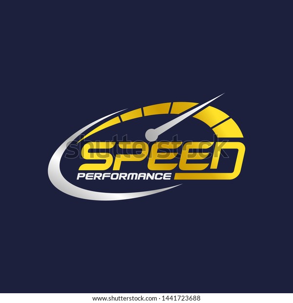Speed Logo Design Stock\
Vector