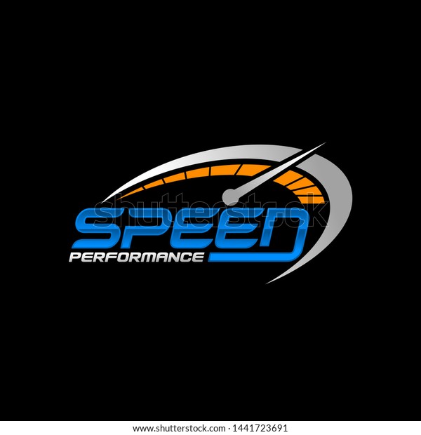 Speed Logo Design Stock\
Vector