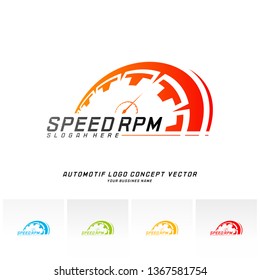 Speed logo design vector. Fast Speedometer logo design template. icon symbol