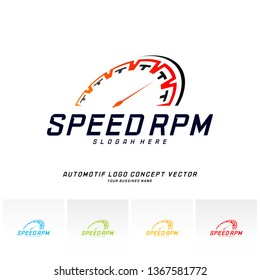 Speed logo design vector. Fast Speedometer logo design template. icon symbol