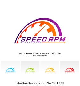 Speed logo design vector. Fast Speedometer logo design template. icon symbol