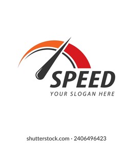 Speed logo faster template vector icon illustration design 