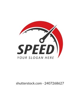 Speed logo faster template vector icon illustration design 