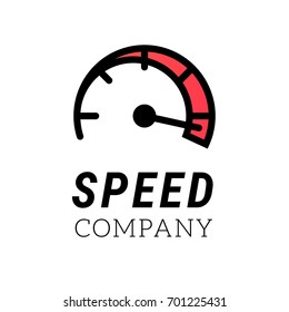 Speed logo. Internet or car abstract symbol of speed logo design. Vector icon for logo template