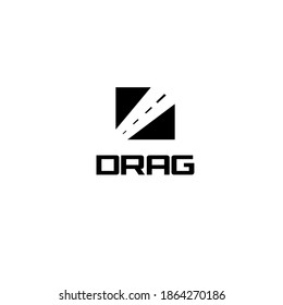 Geschwindigkeitslogo. Minimalistische Logo-Vektorgrafik auf weißem Hintergrund