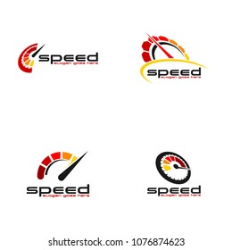 Speed Logo Set Design Stock Vector (Royalty Free) 1076874623 | Shutterstock