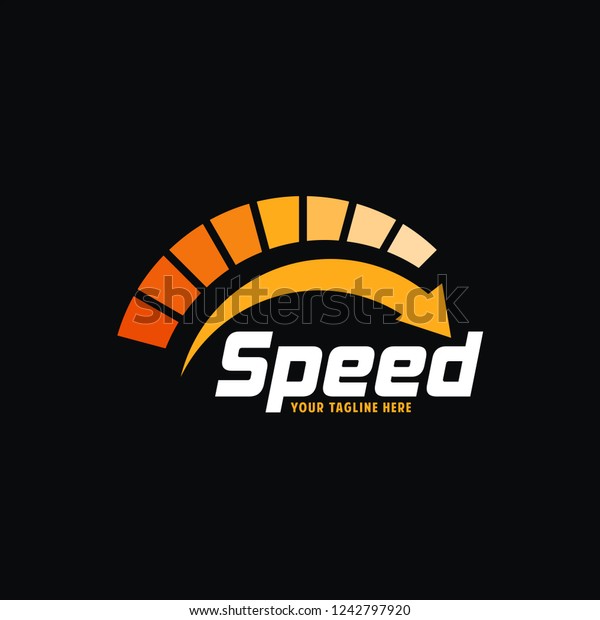Speed Logo.\
Speedometer Logo Vector Art.  speedometer. abstract symbol of\
speed. template logo design. vector.\
eps10.