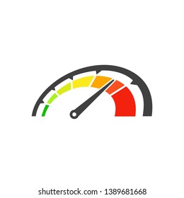 Speed logo template isolated on white