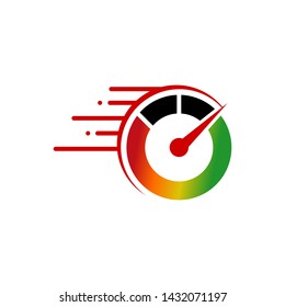 Speed Logo Template Stock Vector
