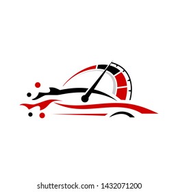 Speed Logo Template Stock Vector