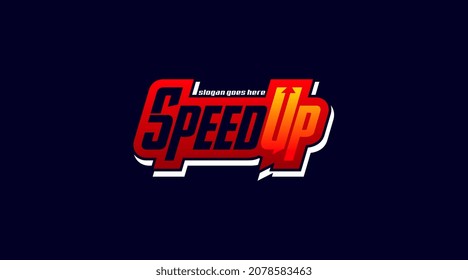 Speed Logo Template Vector. Logo Concept of Speed