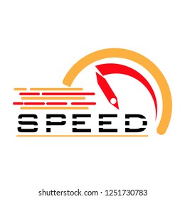 Speed logo. Vector art.speed silhouette.abstract symbol of speed logo design.vector icon