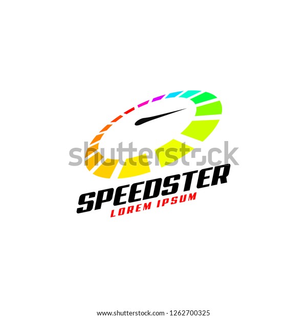 Speed logo\
vector. Speedometer logo. Fast\
logo