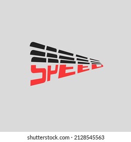 Logotipo de velocidad.ilustración vectorial del logo de la etiqueta
