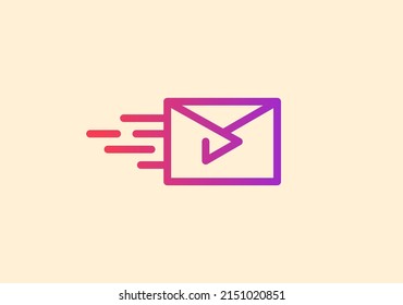 Speed mail media app icon logo symbol