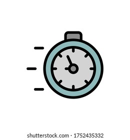 Speed, manufacturing icon. Simple color with outline vector elements of production icons for ui and ux, website or mobile application