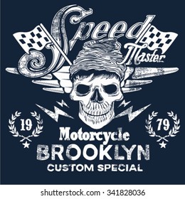 Velocidade Master Motorcycle Vintage Design