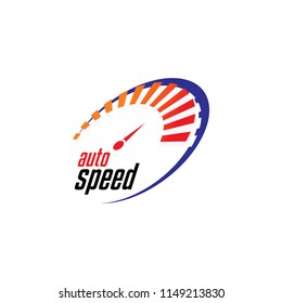 speed meter  Auto car Logo Template vector illustration icon design