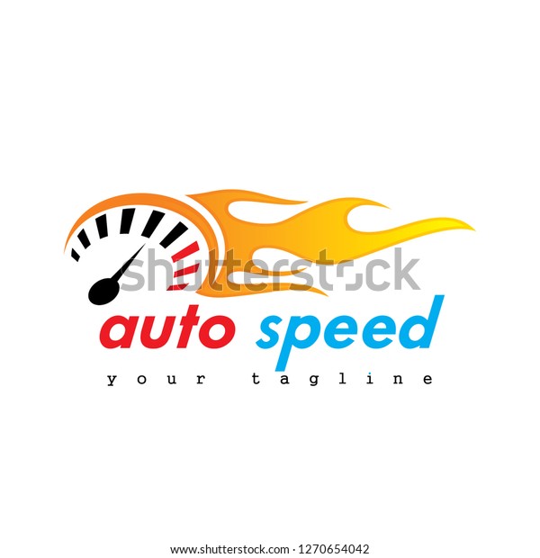 speed meter  Auto car Logo Template vector
illustration icon design