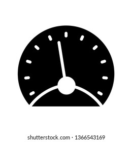 speed meter glyph icon