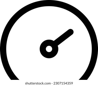 Geschwindigkeitsmesser-Symbol einzeln auf Vektorhintergrund