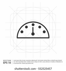 Speed meter icon isolated on white background. Vector illustration

