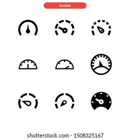 speed meter icon isolated sign symbol vector illustration - Collection of high quality black style vector icons
