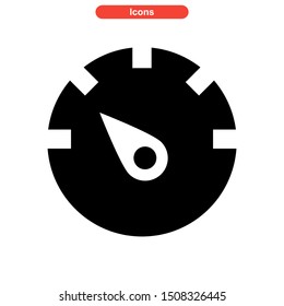 speed meter icon isolated sign symbol vector illustration - high quality black style vector icons
