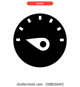 speed meter icon isolated sign symbol vector illustration - high quality black style vector icons
