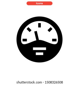 speed meter icon isolated sign symbol vector illustration - high quality black style vector icons
