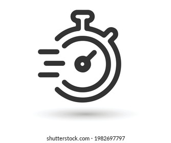 icono del medidor de velocidad símbolo de signo aislado ilustración vector ilustración de alta calidad estilo negro iconos vectoriales