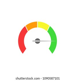 Speed meter icon. Vector illustration.
