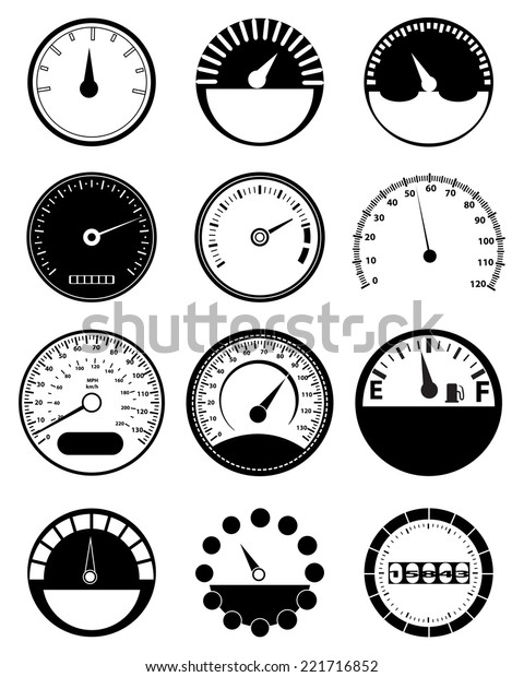 Speed Meter Icons\
Set