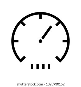 speed meter line icon