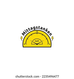 Logo del Speed Meter, logotipo de energía