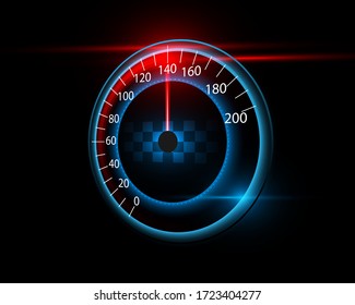 Speed meter motion background car Racing and velocity background.