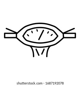 Drehzahlmesser mit Umrissstil