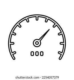 Speed meter scale icon in Line Style