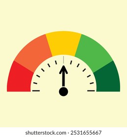 Speed meter or speedometer icon