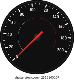 Speed Meter vector, Car Speedometer, Bike speedometer, Measuring Kilometers, Circle speed Meter, Accelerating Board, Racing speed count