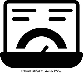 speed meter Vector illustration on a transparent background.Premium quality symbols.Glyphs vector icon for concept and graphic design.