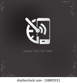Speed mobile phone symbol,vector