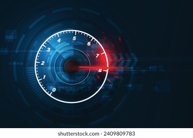 Velocidad del fondo del movimiento con un rápido velocímetro. Fondo de velocidad de carrera.	
