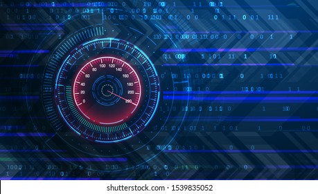 Speed motion background with speedometer car. Abstract racing velocity background. Graphic concept for your design