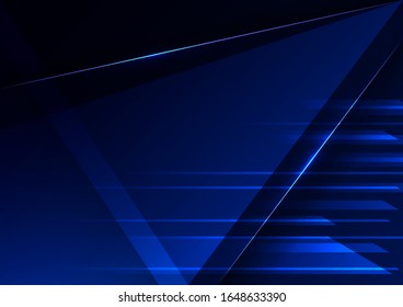Velocidad movimiento de fondo azul futurista.