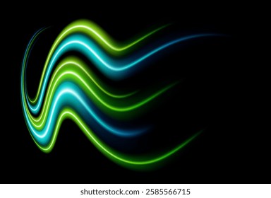 Speed motion on road at night