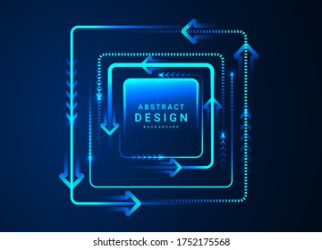 Speed movement design background concept, Hi-tech digital technology