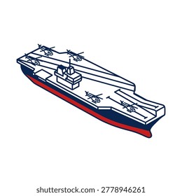 Speed Navy Ship Illustration Containing military vessel, fast warship, and marine patrol