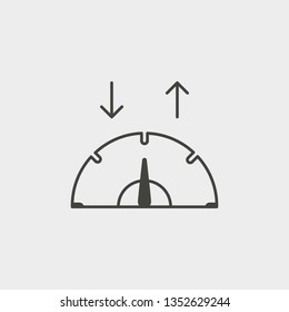 Speed, network, outline, icon. Web Development Vector Icon. Element of simple symbol for websites, web design, mobile app, infographics. Line symbol for website design